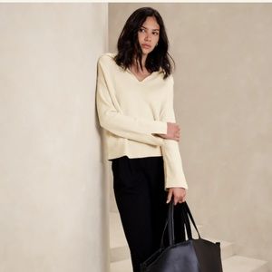 SOLD NWT Johnny-Collar Banana Republic Sweater S